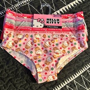 Christmas Hello Kitty Bikini Briefs - 5 Pack